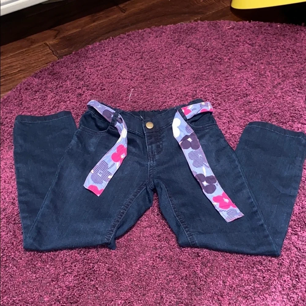 Gymboree Dark Blue Denim pants 5 Adjustable Waist​